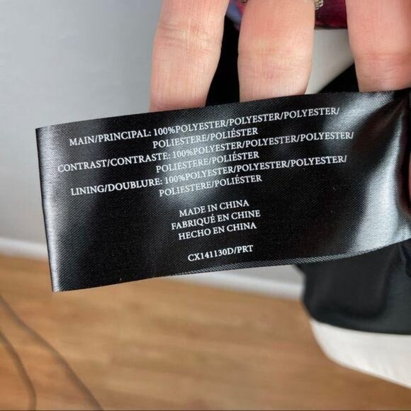 Cameo Fire Start Floral Dress with Contrast Trim‎ Faux Wrap Women's Size Small - Picture 10 of 10